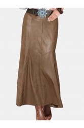 Solid Color PU Leather High Waist Skirt For Women