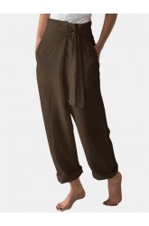 High Waist Casual Harem Wide Leg Baggy Pants