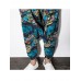 Mens Cotton Linen Ethic Hip Hop Wide Leg Loose Baggy Harem Pants