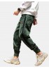 Mens Corduroy Side Stripe Patchwork Ankle Banded Jogger Pants
