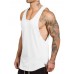 Mens Summer Sleeveless Cotton Breathable Sweat Loose Fit Workout Tank Tops