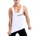 Mens Quick-drying Line Printed Slim Fit Vest Fitness Training Sport Tank Tops