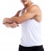 Mens Quick-drying Line Printed Slim Fit Vest Fitness Training Sport Tank Tops