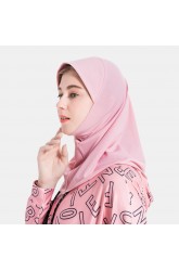 Solid Crystal Hemp Muslim Women Hijab Scarf