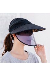 COLLROWN Women's Summer Sun Hat Double-layer Removable Sun Visor Big-edge Anti-UV