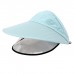 COLLROWN Women's Summer Sun Hat Double-layer Removable Sun Visor Big-edge Anti-UV