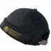 Men Women Couples Adjustable Solid Corduroy Velvet Brimless Hats Retro Crimping Bucket Cap