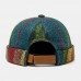 Men's Multicolor Skull Caps Striped Plush Soft Fabric Wavy Pattern With Folk-custom Wave Cap